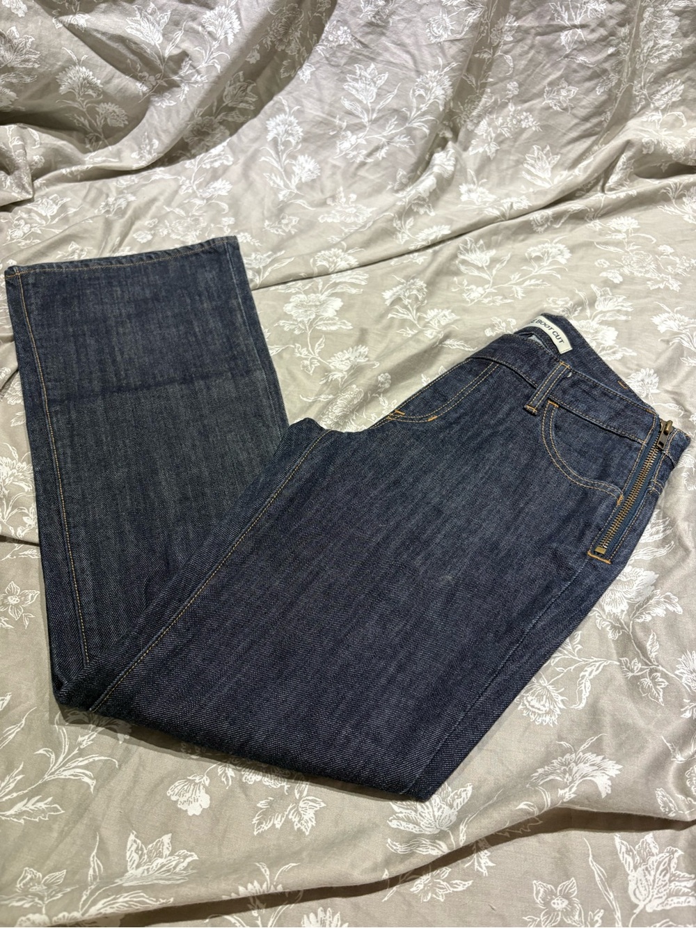 Gap low rise bootcut jeans dark wash y2k 4 side zip